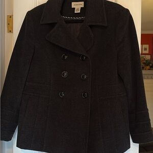 St. John's Bay Chocolate Women's Peacoat